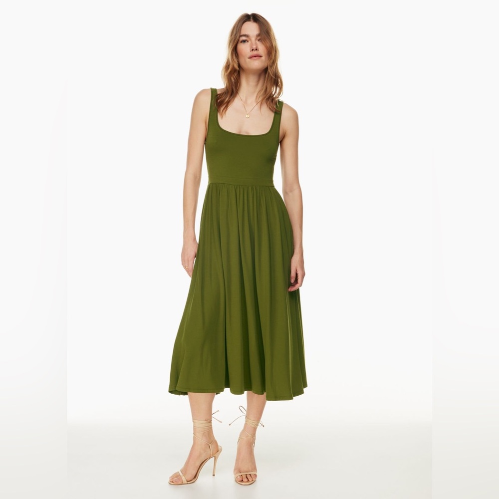 Wilfred Market Midi Dress Grotto Green - XXS